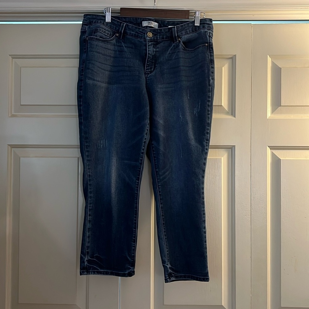 Vintage America Blues Boho Crop
